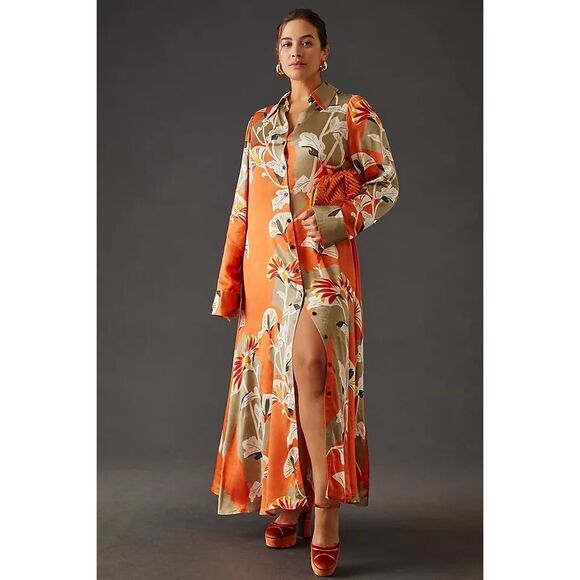 Anthropologie Corey Lynn Calter Maxi Shirt Dress - Picture 4 of 10